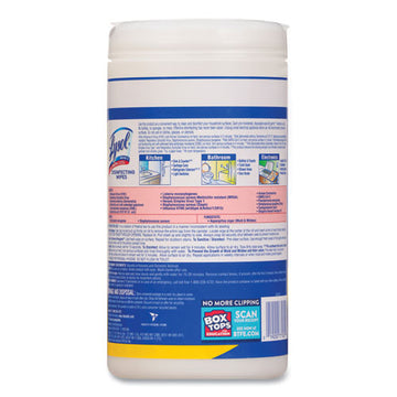 LYSOL® Brand Disinfecting Wipes, 7 X 7.25, Lemon And Lime Blossom, 80 Wipes-canister, 6 Canisters-carton freeshipping - TVN Wholesale